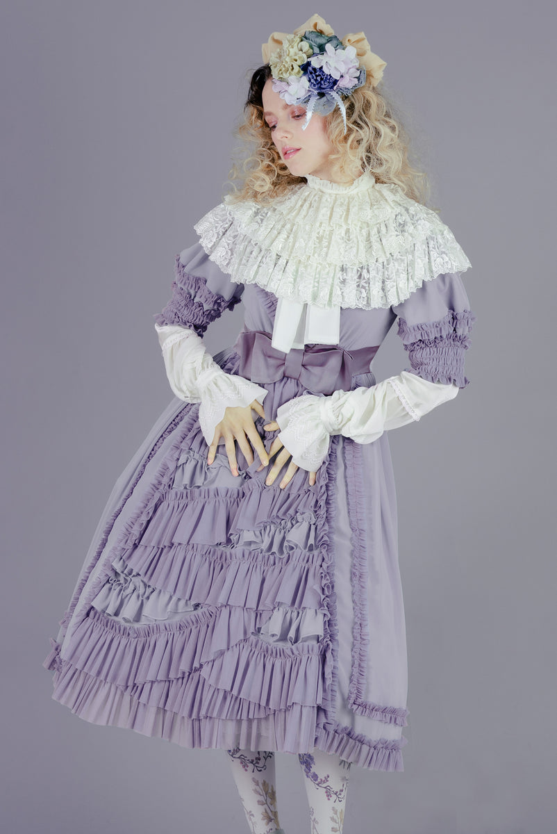 最初期名品Juliette et Justine 薄紫 お人形ワンピース Antique Doll OP (2025) by Juliette et Justine