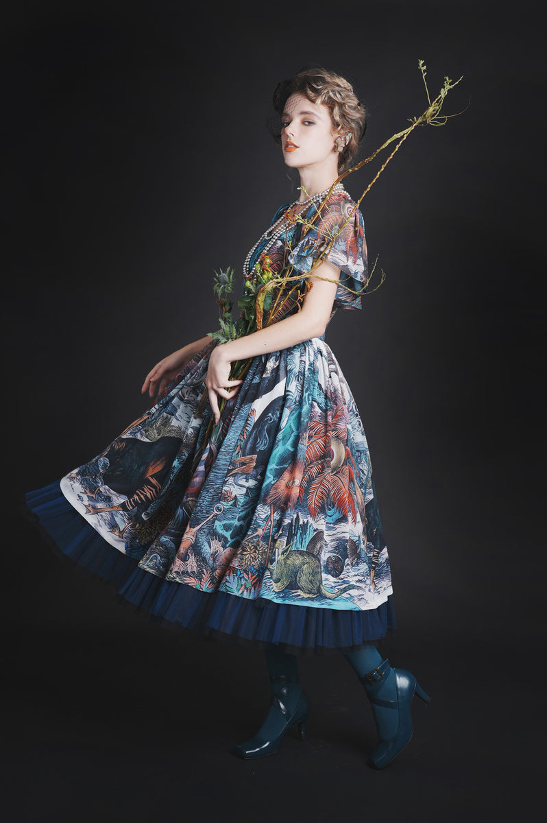 9/6まで[おまけ付き]Juliette etJustine/星の銀貨柄ドレス Dress - Flowers in a Vase – Juliette et Justine