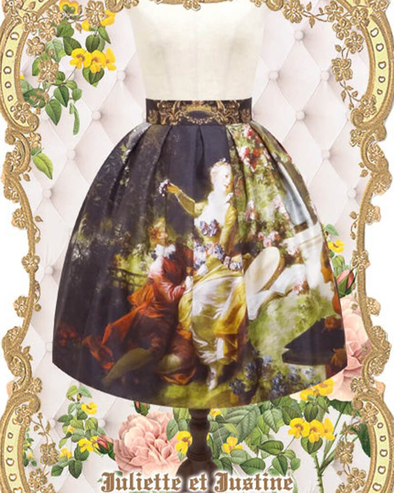 Jupe de la dame et fleurs (Skirt) – Juliette et Justine