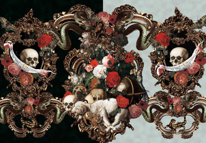 Art Column-Rococo Vanité