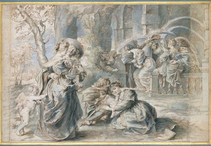 " L'esquisse de Rubens-The Garden of Love" Art Column-鲁本斯的手稿-爱的花园