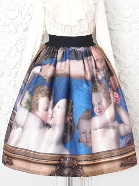 【春物値下げ】Juliette et Justine 絵画スカート 春物値下げ】Juliette et Justine 絵画スカート 春物値下げ